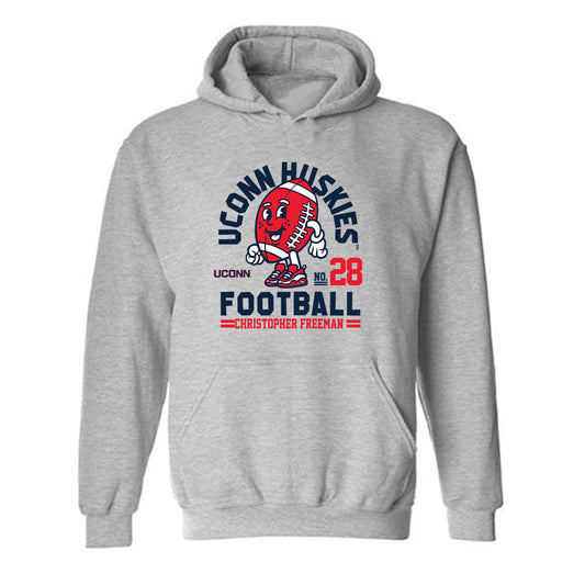 UConn - NCAA Football : Christopher Freeman - Fashion Shersey Hooded Sweatshirt