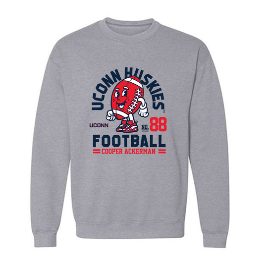 UConn - NCAA Football : Cooper Ackerman - Fashion Shersey Crewneck Sweatshirt