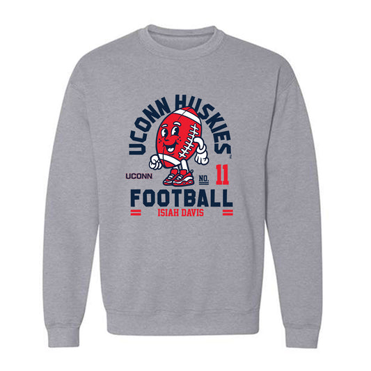 UConn - NCAA Football : Isiah Davis - Fashion Shersey Crewneck Sweatshirt