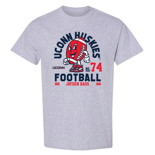 UConn - NCAA Football : Jayden Bass - Fashion Shersey T-Shirt