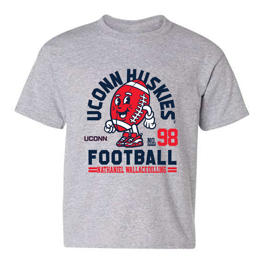 UConn - NCAA Football : Nathaniel Wallace-Dilling - Fashion Shersey Youth T-Shirt-0