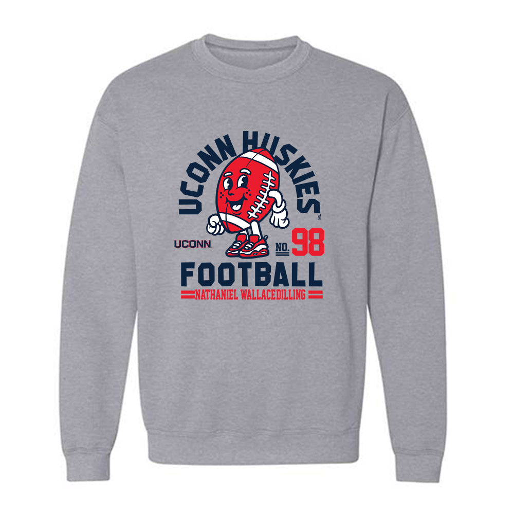 UConn - NCAA Football : Nathaniel Wallace-Dilling - Fashion Shersey Crewneck Sweatshirt-0