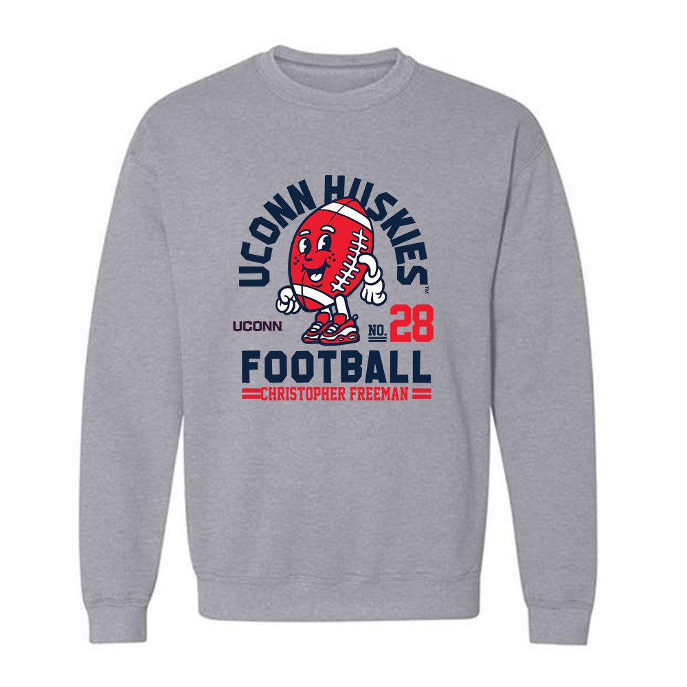 UConn - NCAA Football : Christopher Freeman - Fashion Shersey Crewneck Sweatshirt