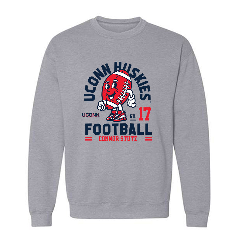 UConn - NCAA Football : Connor Stutz - Fashion Shersey Crewneck Sweatshirt