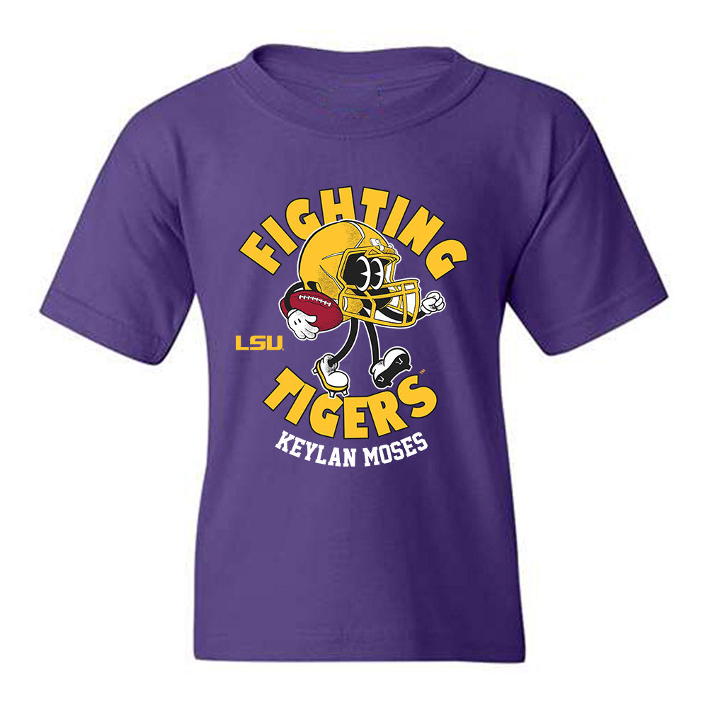 LSU - NCAA Football : Keylan Moses - Fashion Shersey Youth T-Shirt-0