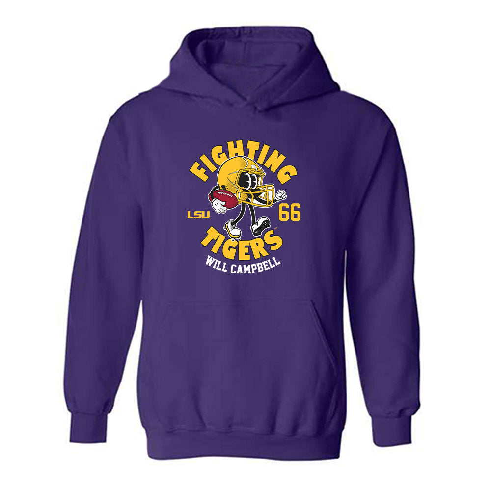 LSU - NCAA Football : Will Campbell - Hooded Sweatshirt