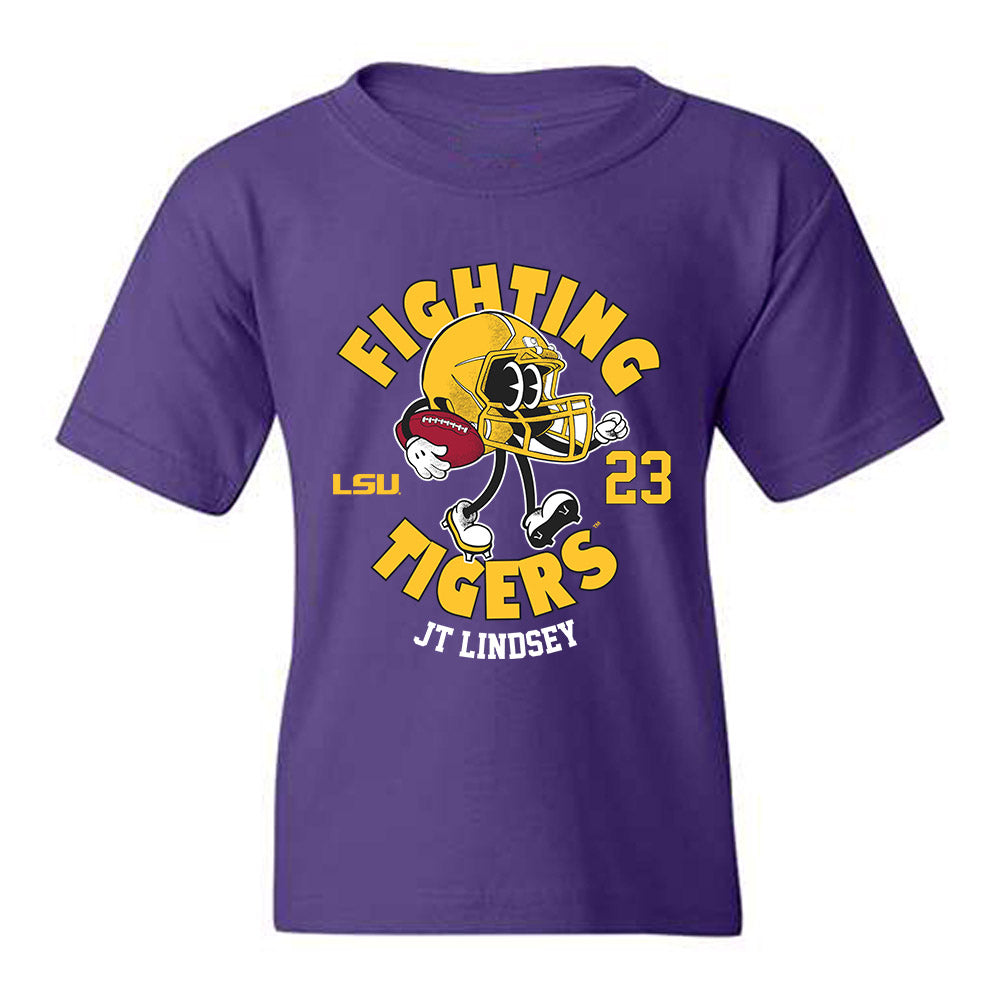 LSU - NCAA Football : Jt Lindsey - Fashion Shersey Youth T-Shirt-0