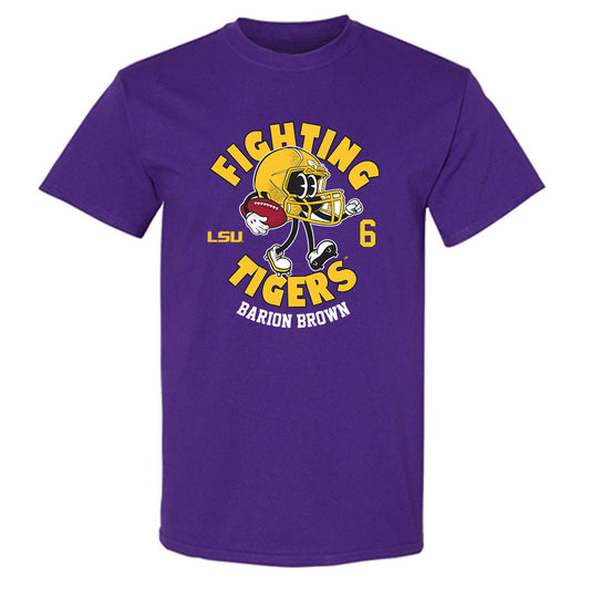 LSU - NCAA Football : Barion Brown - Fashion Shersey T-Shirt-0