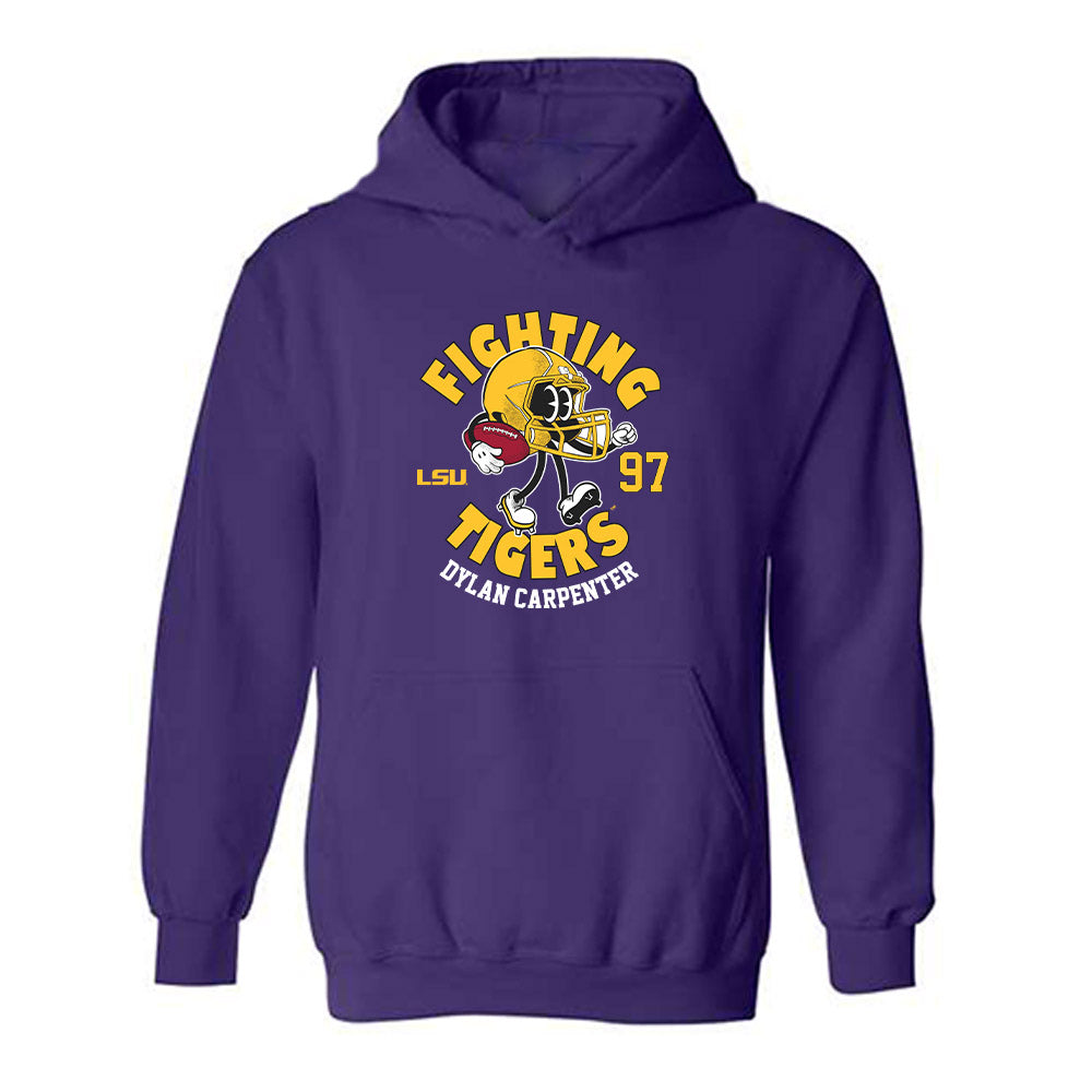 LSU - NCAA Football : Dylan Carpenter - Fashion Shersey Hooded Sweatshirt-0