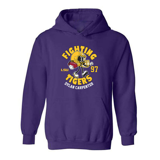 LSU - NCAA Football : Dylan Carpenter - Fashion Shersey Hooded Sweatshirt-0