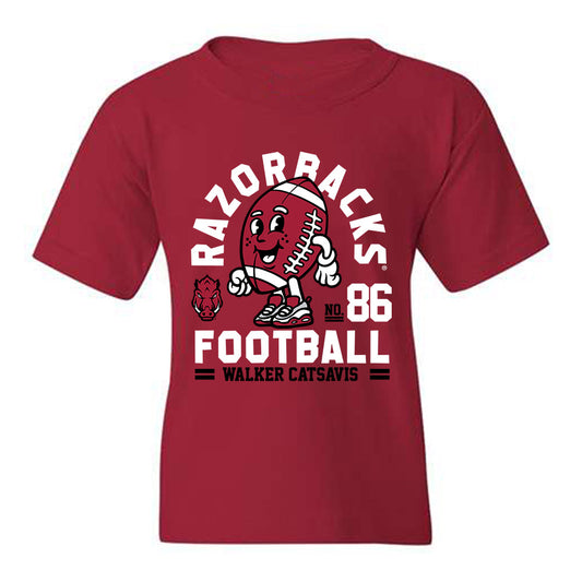 Arkansas - NCAA Football : Walker Catsavis - Youth T-Shirt Fashion Shersey