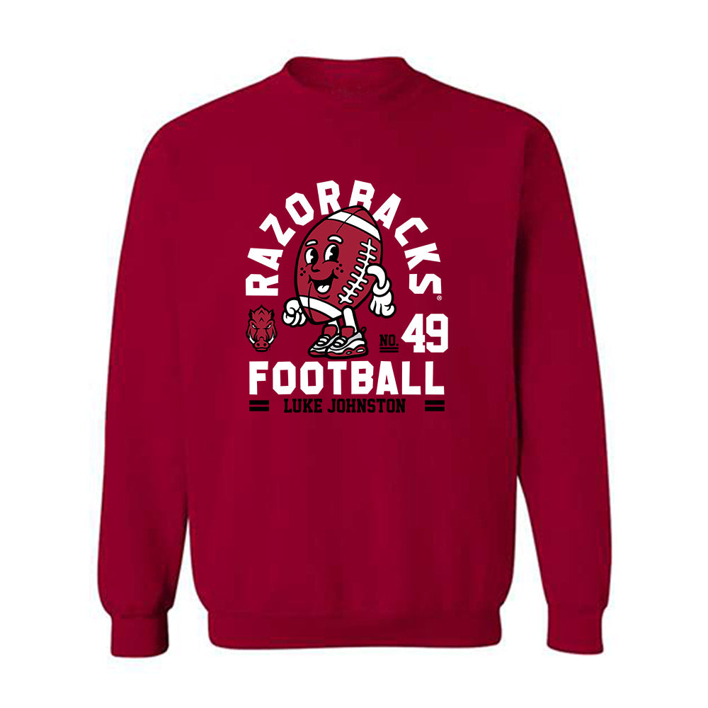 Arkansas - NCAA Football : Luke Johnston - Crewneck Sweatshirt