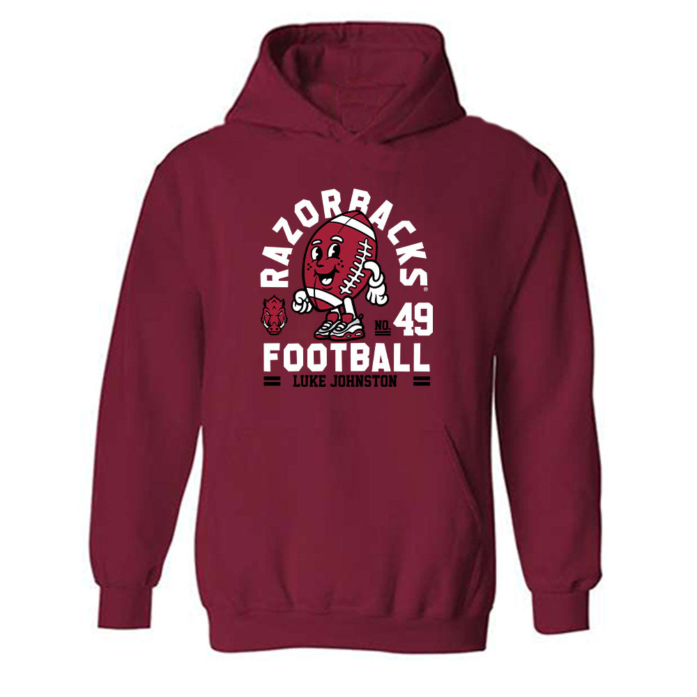 Arkansas - NCAA Football : Luke Johnston - Hooded Sweatshirt