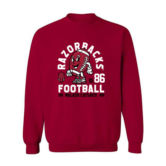 Arkansas - NCAA Football : Walker Catsavis - Crewneck Sweatshirt Fashion Shersey