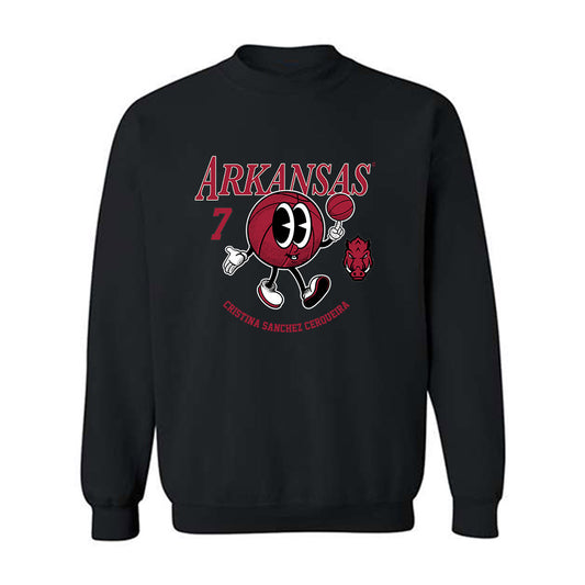 Arkansas - NCAA Women's Basketball : Cristina Sanchez Cerqueira - Fashion Shersey Crewneck Sweatshirt-0
