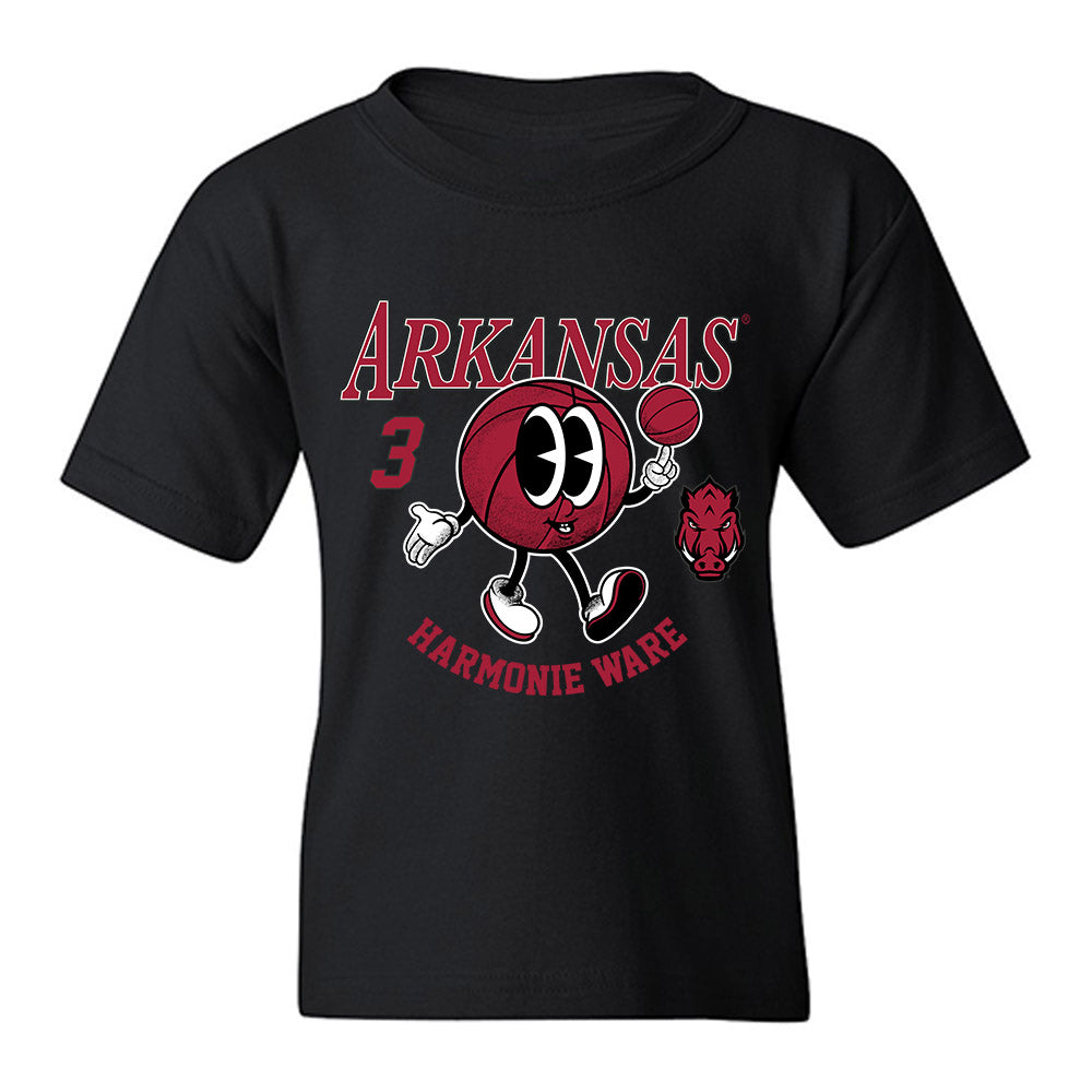 Arkansas - NCAA Women's Basketball : Harmonie Ware - Fashion Shersey Youth T-Shirt-0