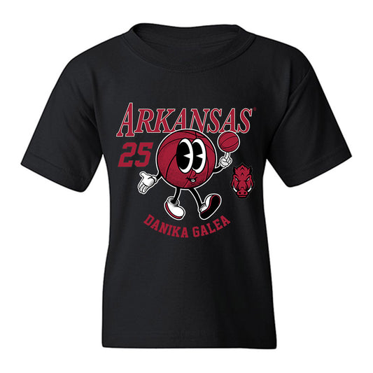 Arkansas - NCAA Women's Basketball : Danika Galea - Fashion Shersey Youth T-Shirt-0