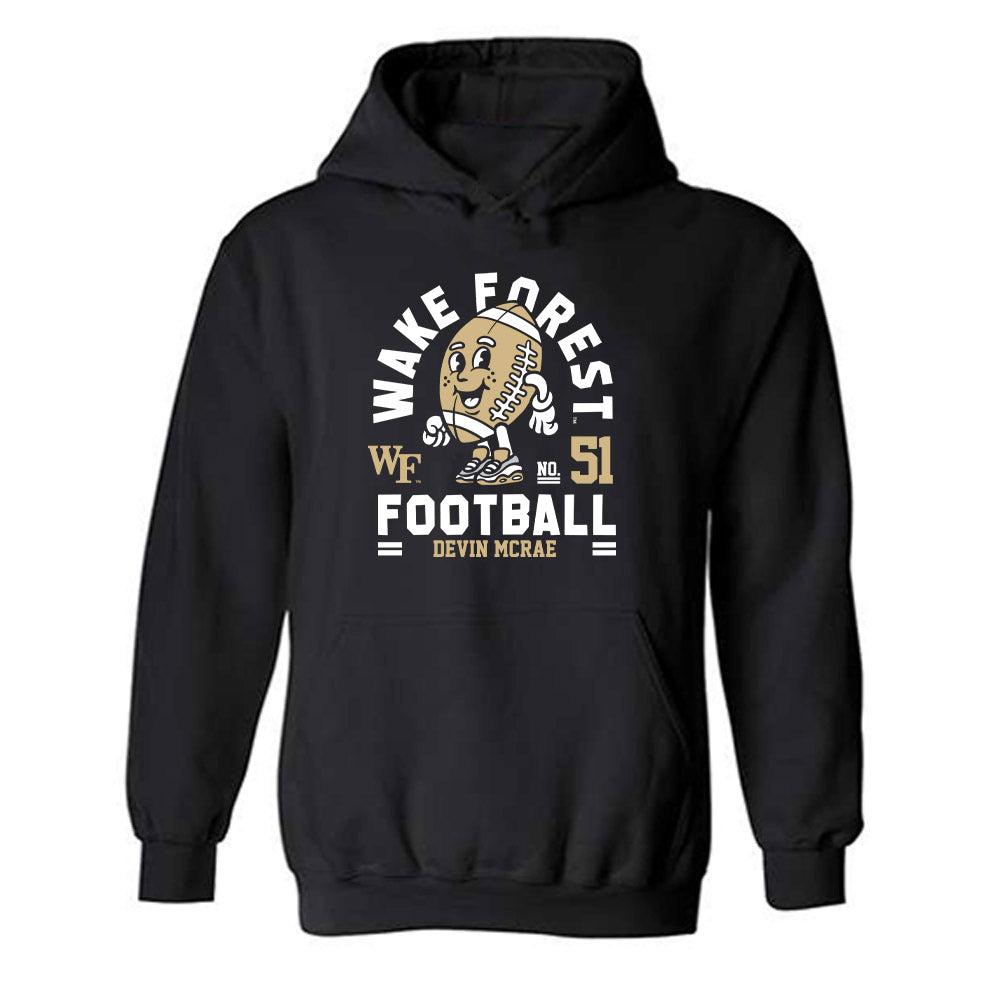 Wake Forest - NCAA Football : Devin McRae - Hooded Sweatshirt Fashion Shersey