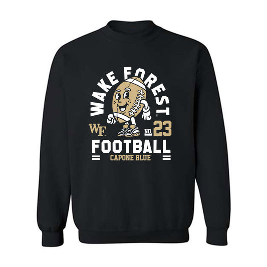 Wake Forest - NCAA Football : Capone Blue - Crewneck Sweatshirt Fashion Shersey