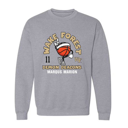 Wake Forest - NCAA Men's Basketball : Marqus Marion - Fashion Shersey Crewneck Sweatshirt