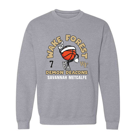 Wake Forest - NCAA Women's Basketball : Savannah Metcalfe - Fashion Shersey Crewneck Sweatshirt-0