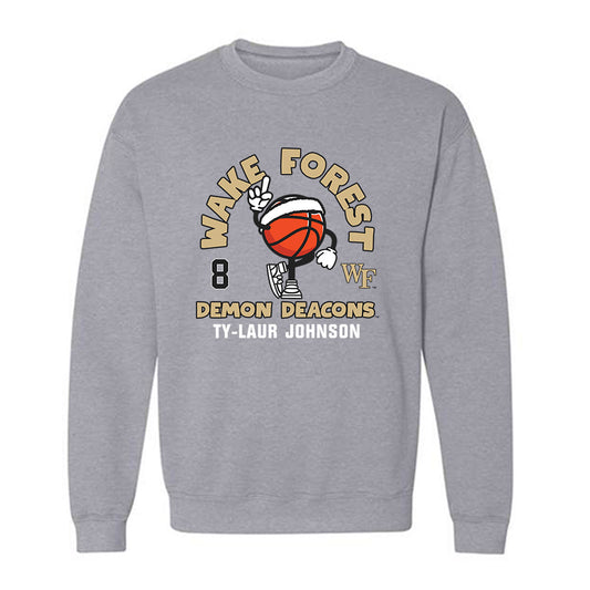 Wake Forest - NCAA Men's Basketball : Ty-laur Johnson - Fashion Shersey Crewneck Sweatshirt