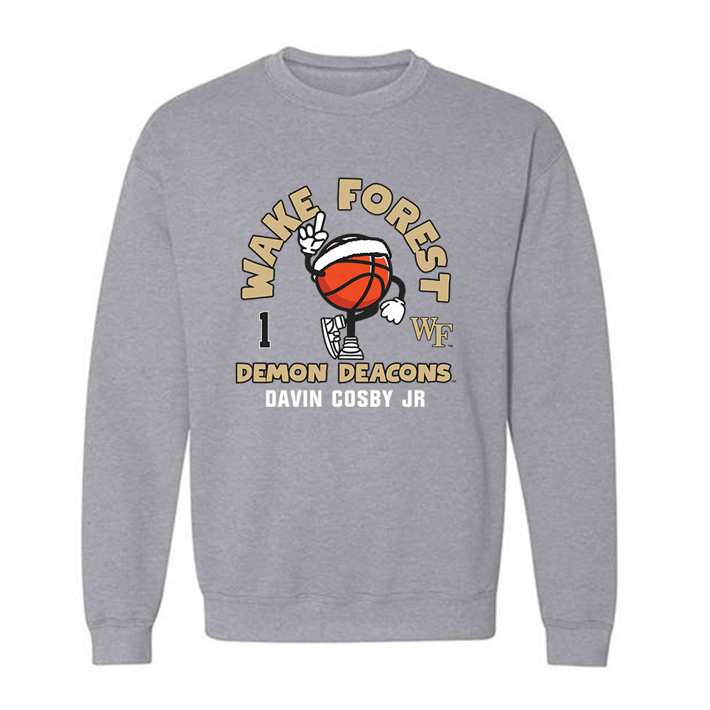 Wake Forest - NCAA Men's Basketball : Davin Cosby Jr - Fashion Shersey Crewneck Sweatshirt