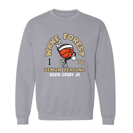 Wake Forest - NCAA Men's Basketball : Davin Cosby Jr - Fashion Shersey Crewneck Sweatshirt