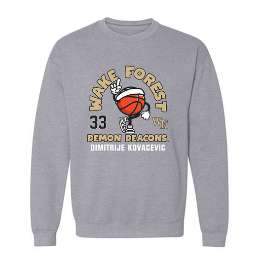 Wake Forest - NCAA Men's Basketball : Dimitrije Kovacevic - Fashion Shersey Crewneck Sweatshirt-0