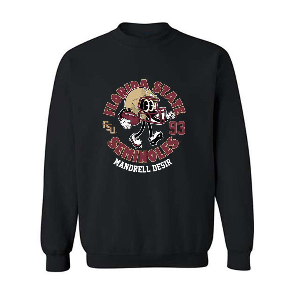 FSU - NCAA Football : Mandrell Desir - Fashion Shersey Crewneck Sweatshirt-0