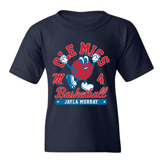 Ole Miss - NCAA Women's Basketball : Jayla Murray - Fashion Shersey Youth T-Shirt-0