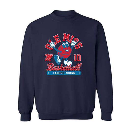 Ole Miss - NCAA Women's Basketball : J'Adore Young - Fashion Shersey Crewneck Sweatshirt-0
