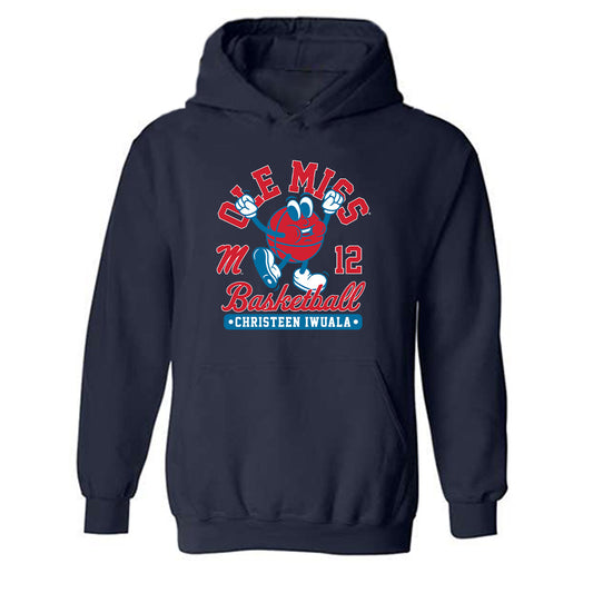 Ole Miss - NCAA Women's Basketball : Christeen Iwuala - Fashion Shersey Hooded Sweatshirt-0