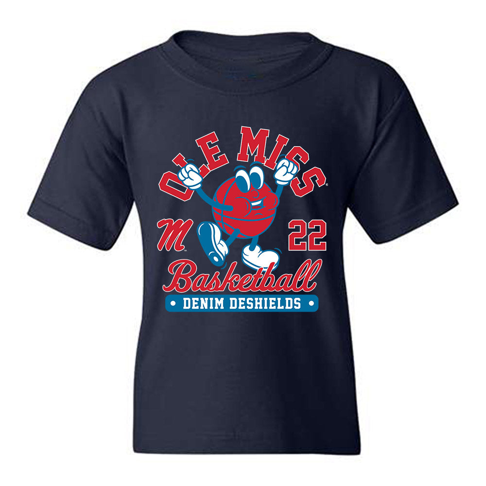 Ole Miss - NCAA Women's Basketball : Denim DeShields - Fashion Shersey Youth T-Shirt-0