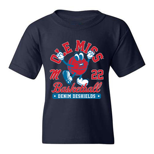Ole Miss - NCAA Women's Basketball : Denim DeShields - Fashion Shersey Youth T-Shirt-0