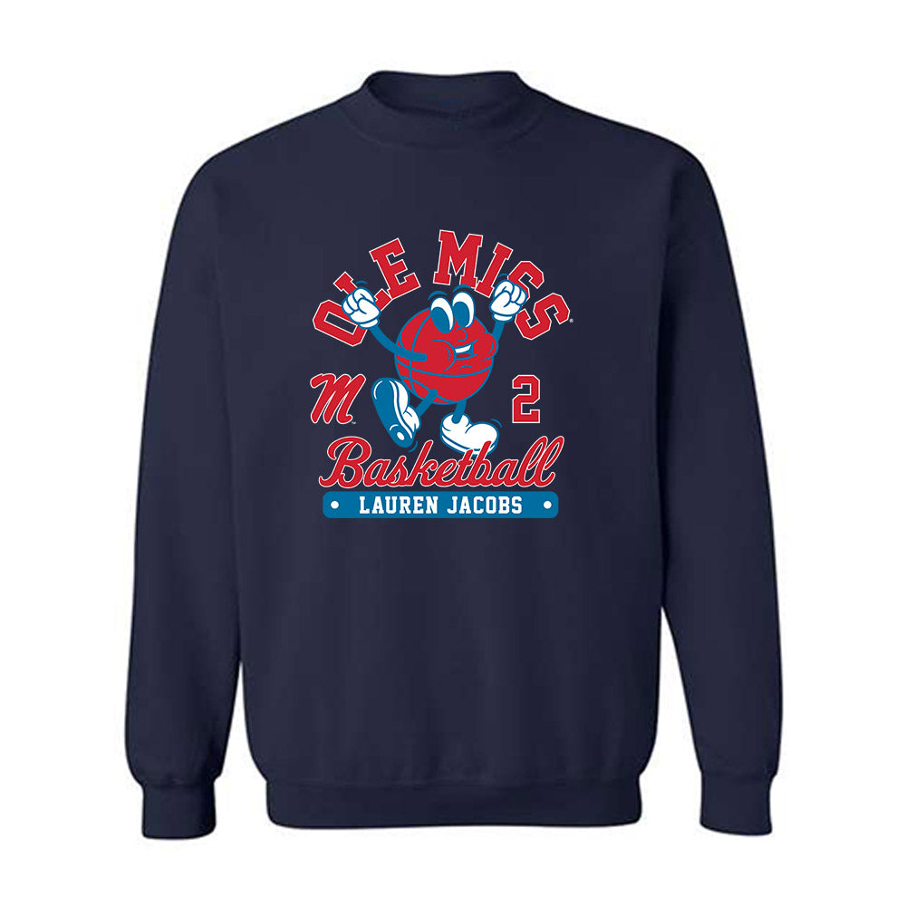 Ole Miss - NCAA Women's Basketball : Lauren Jacobs - Fashion Shersey Crewneck Sweatshirt-0