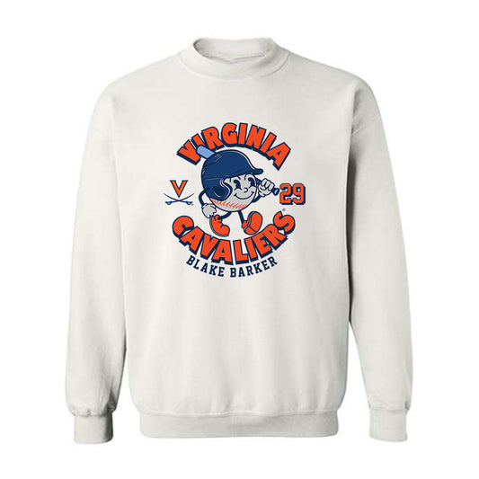 Virginia - NCAA Baseball : Blake Barker - Crewneck Sweatshirt Fashion Shersey