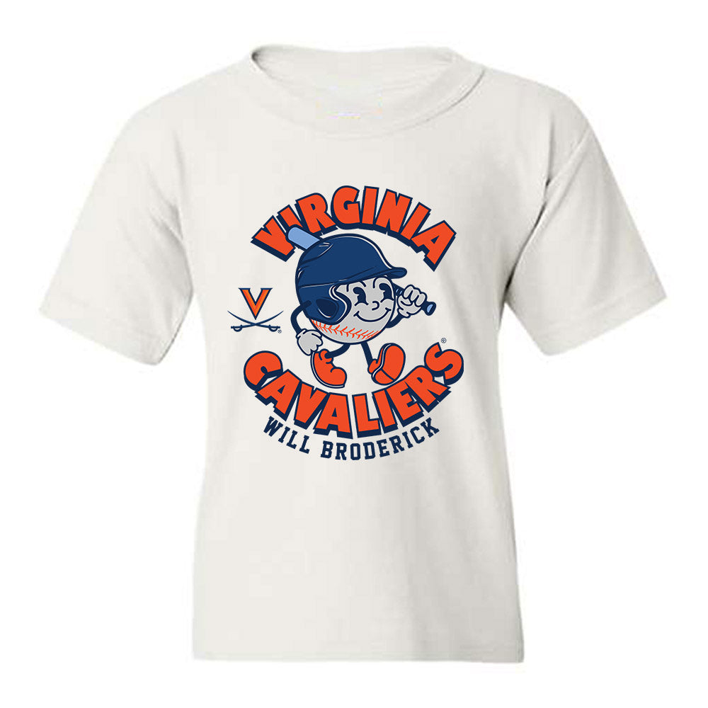 Virginia - NCAA Baseball : Will Broderick - Fashion Shersey Youth T-Shirt-0