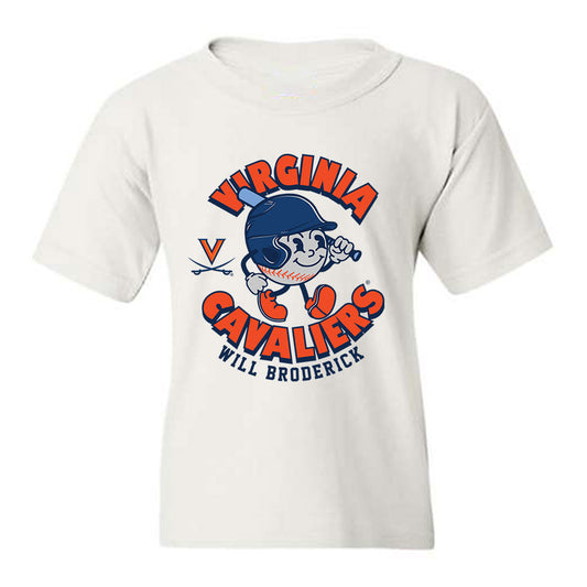 Virginia - NCAA Baseball : Will Broderick - Fashion Shersey Youth T-Shirt-0
