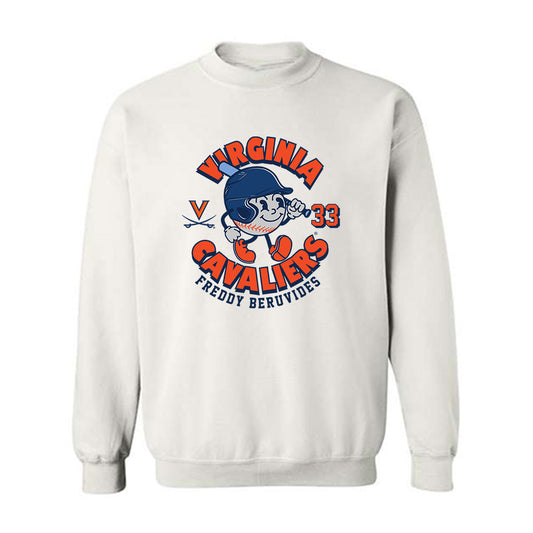 Virginia - NCAA Baseball : Freddy Beruvides - Crewneck Sweatshirt Fashion Shersey