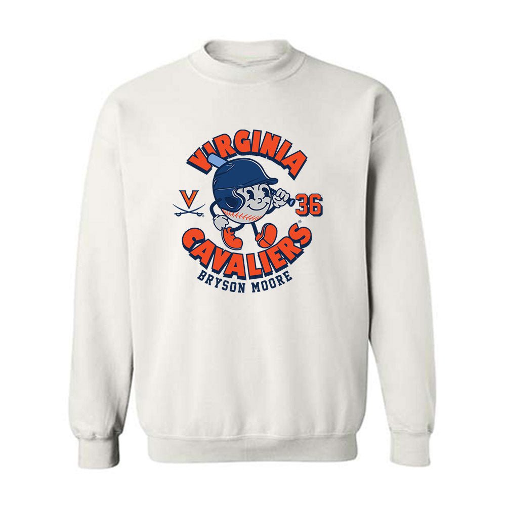 Virginia - NCAA Baseball : Bryson Moore - Crewneck Sweatshirt Fashion Shersey