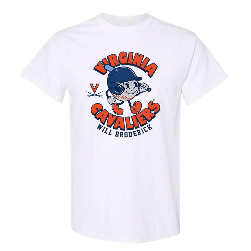 Virginia - NCAA Baseball : Will Broderick - Fashion Shersey T-Shirt-0