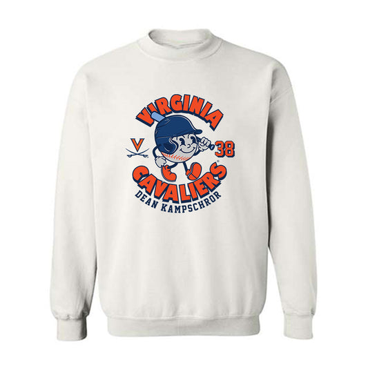 Virginia - NCAA Baseball : Dean Kampschror - Crewneck Sweatshirt Fashion Shersey