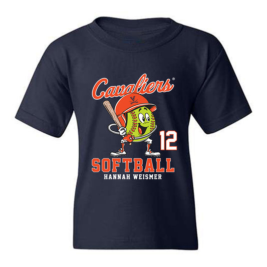 Virginia - NCAA Softball : Hannah Weismer - Fashion Shersey Youth T-Shirt-0