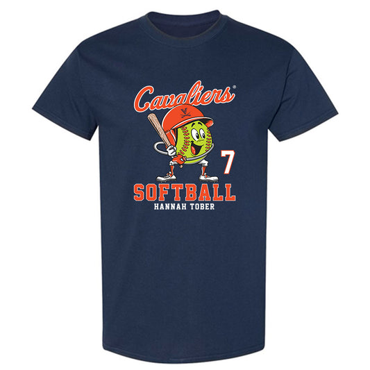 Virginia - NCAA Softball : Hannah Tober - Fashion Shersey T-Shirt-0