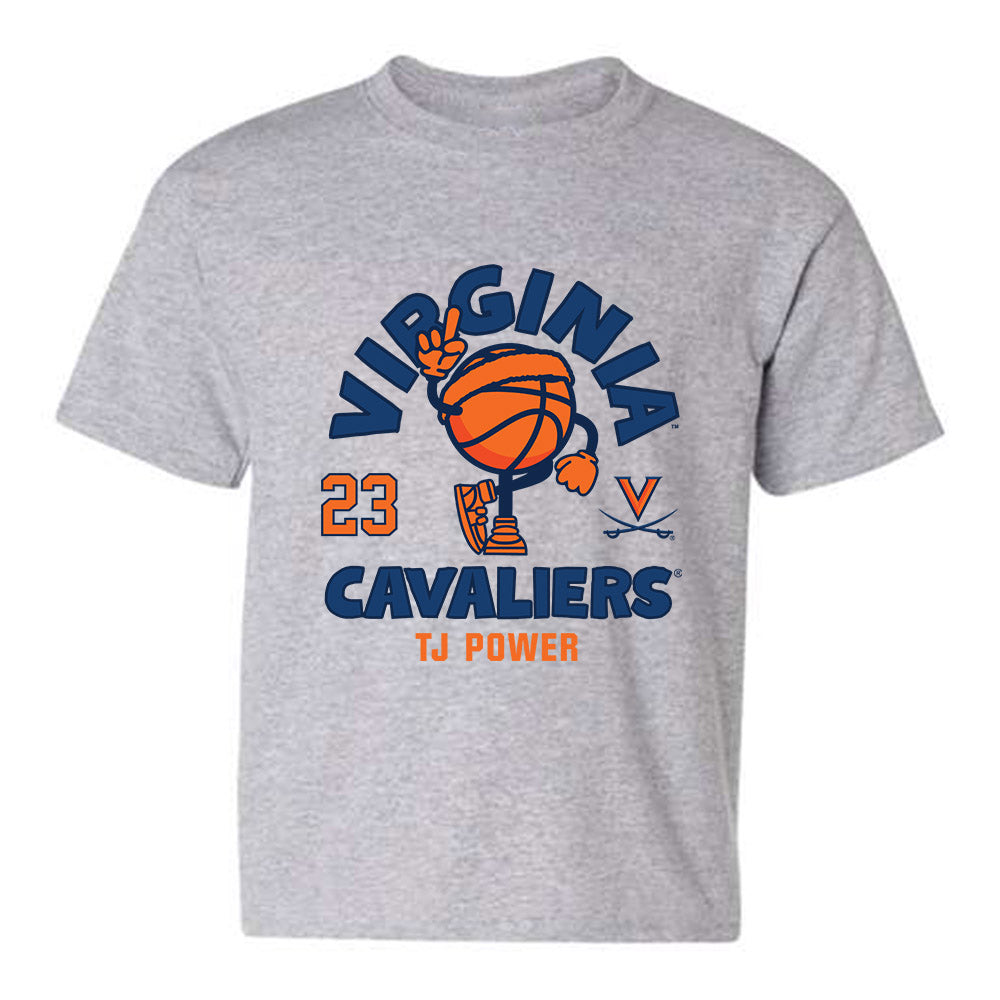 Virginia - NCAA Men's Basketball : TJ Power - Fashion Shersey Youth T-Shirt