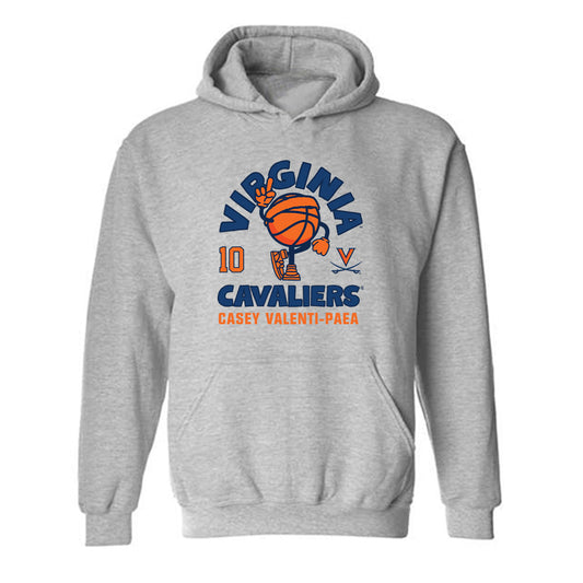 Virginia - NCAA Women's Basketball : Casey Valenti-Paea - Fashion Shersey Hooded Sweatshirt