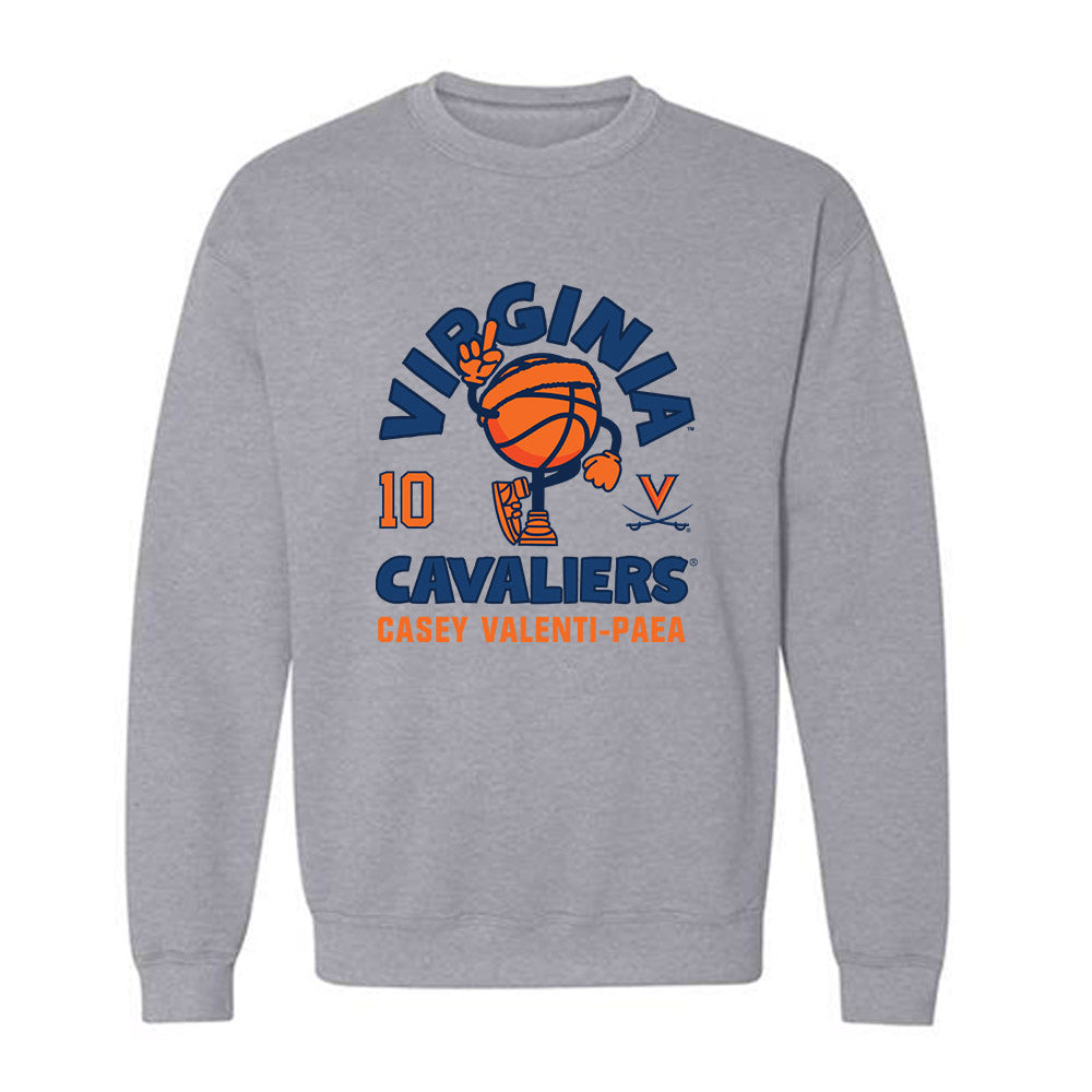 Virginia - NCAA Women's Basketball : Casey Valenti-Paea - Fashion Shersey Crewneck Sweatshirt