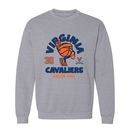 Virginia - NCAA Men's Basketball : Dallin Hall - Fashion Shersey Crewneck Sweatshirt-0