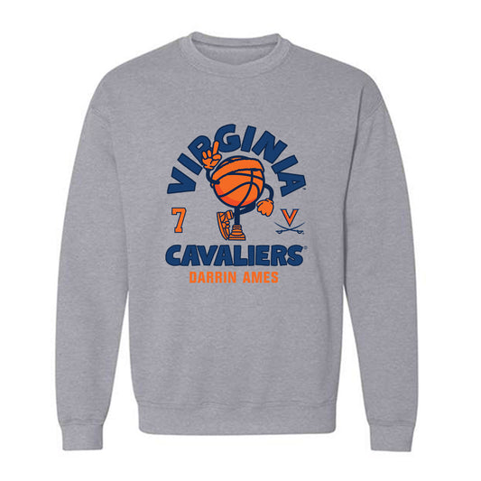 Virginia - NCAA Men's Basketball : Darrin Ames - Fashion Shersey Crewneck Sweatshirt